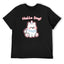 Hallo Dog Cute Graphic Black T-Shirt