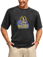 Malibu California Surf Graphic Washed T-Shirt