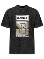 Oasis Wonderwall Framed Portrait Graphic T-Shirt