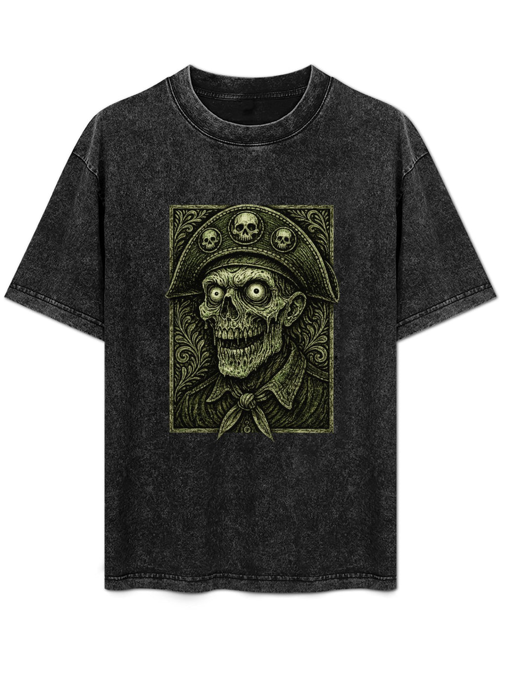 Vintage Iron Maiden Eddie Undead Captain Graphic T-Shirt