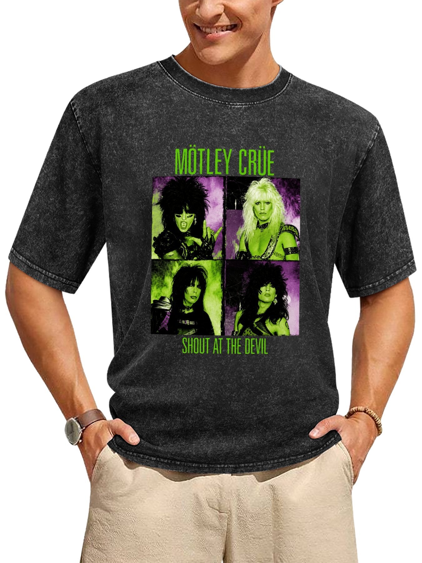 Mötley Crüe Shout at the Devil Portrait Graphic T-Shirt Secondary image