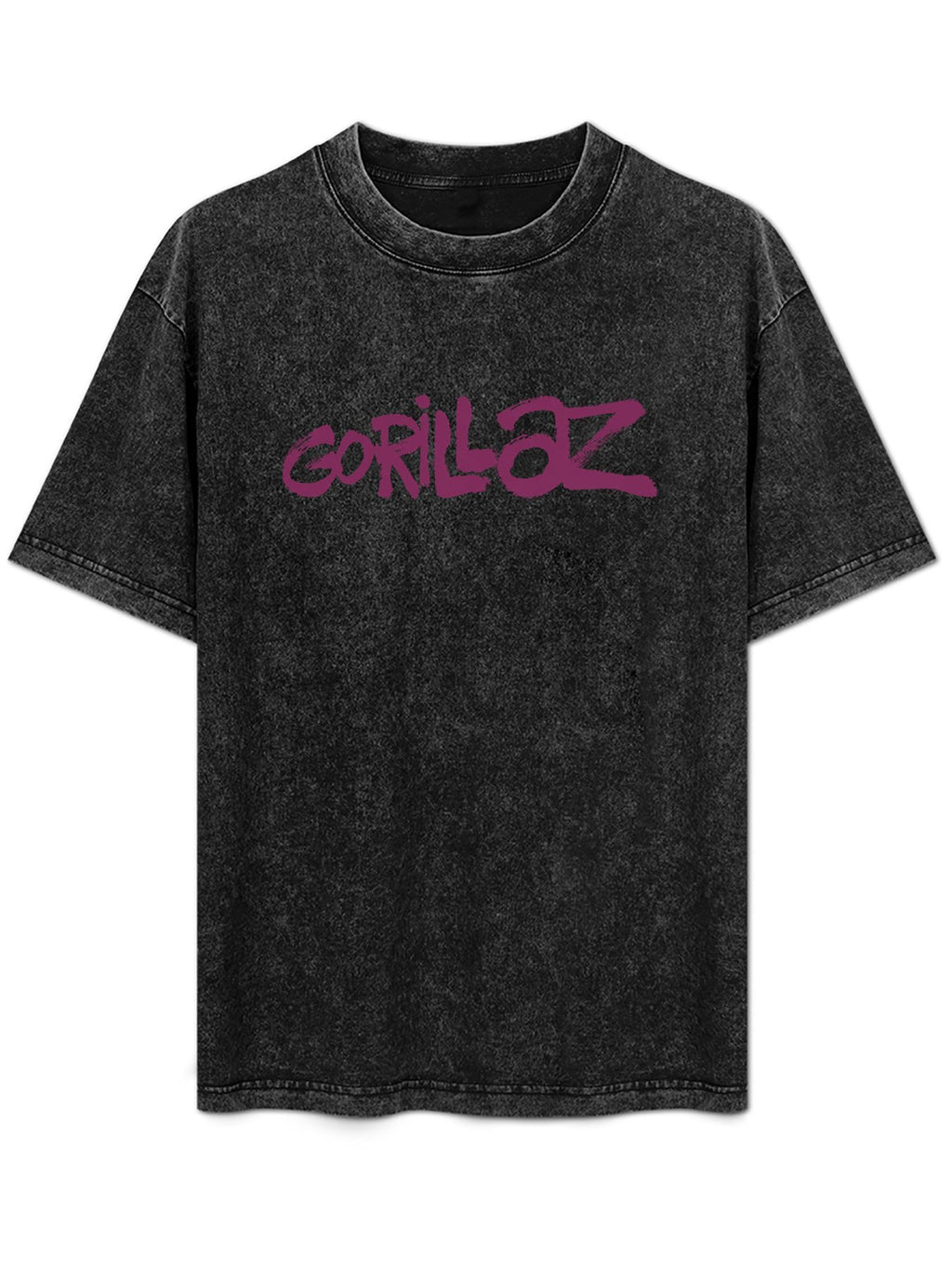 Gorillaz Purple Graffiti Logo Graphic T-Shirt