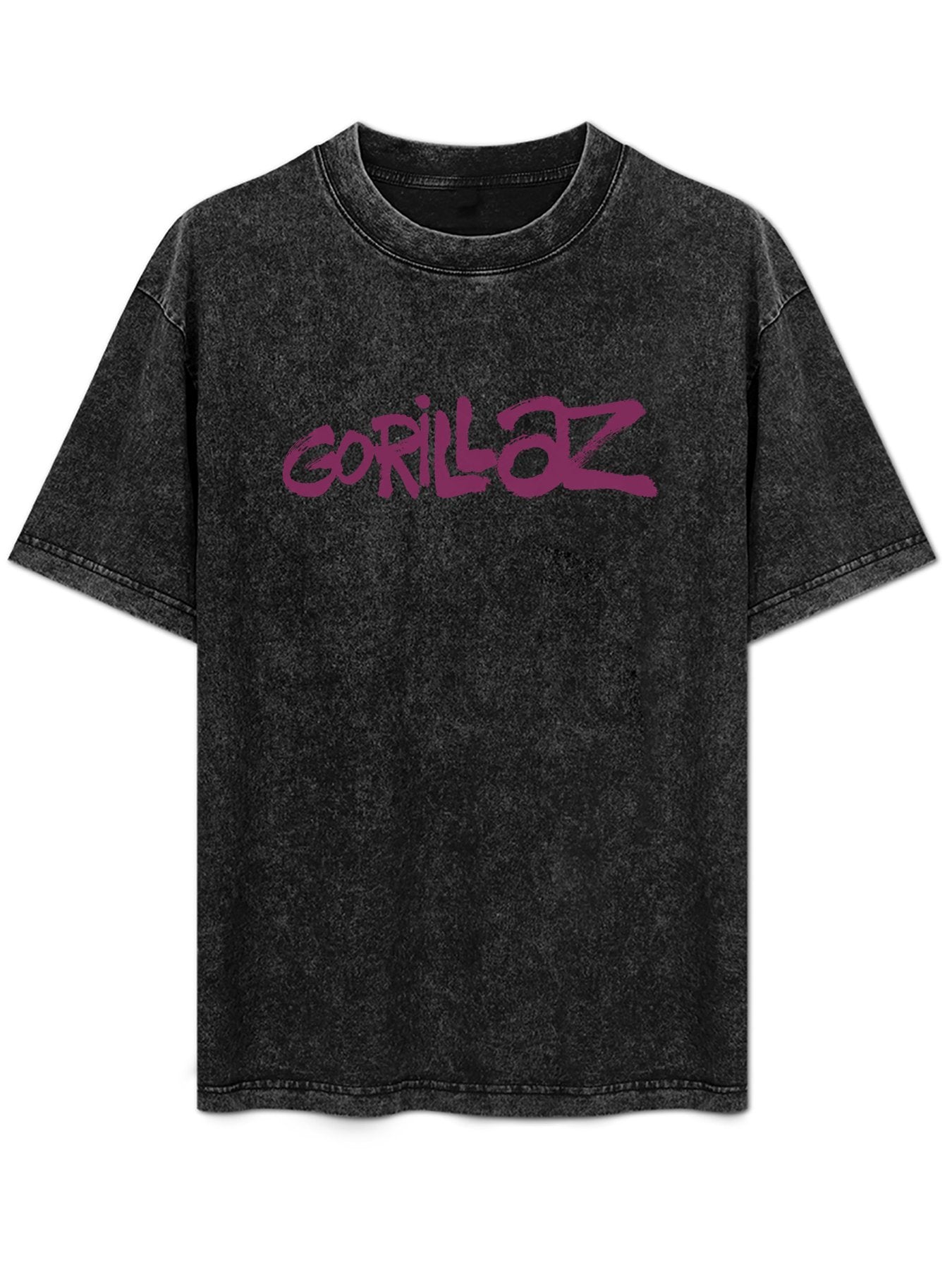 Gorillaz Purple Graffiti Logo Graphic T-Shirt