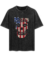 Misfits American Flag Fiend Skull Graphic T-Shirt
