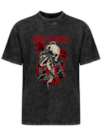 Guns N’ Roses Skull Snake and Roses Graphic T-Shirt