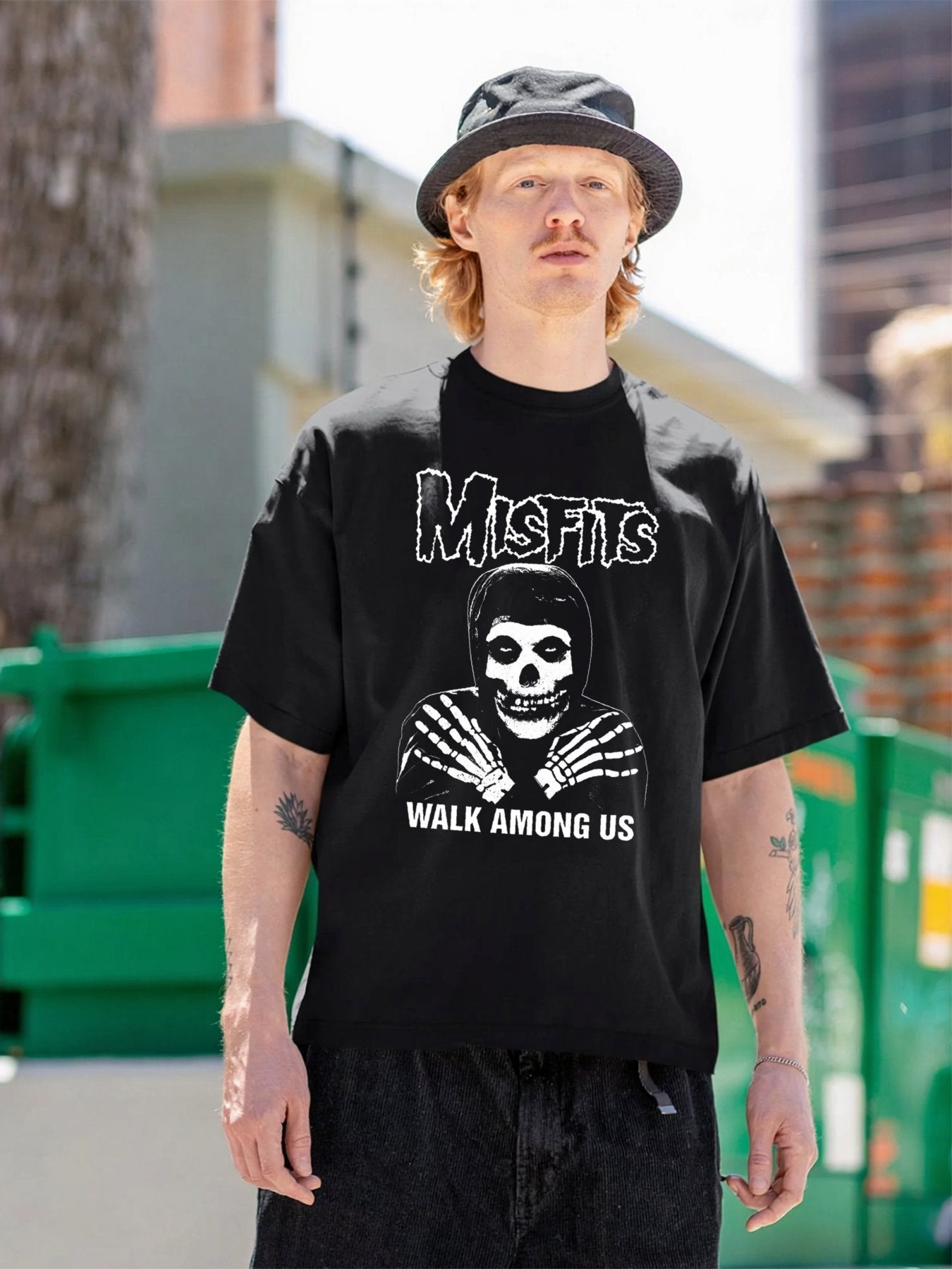 Misfits “Walk Among Us” Skull Graphic T-Shirt