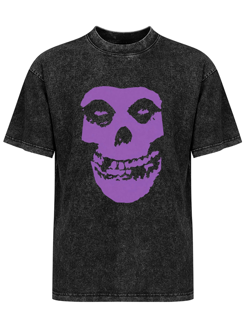 Vintage Washed Misfits Purple Skull Graphic T-Shirt