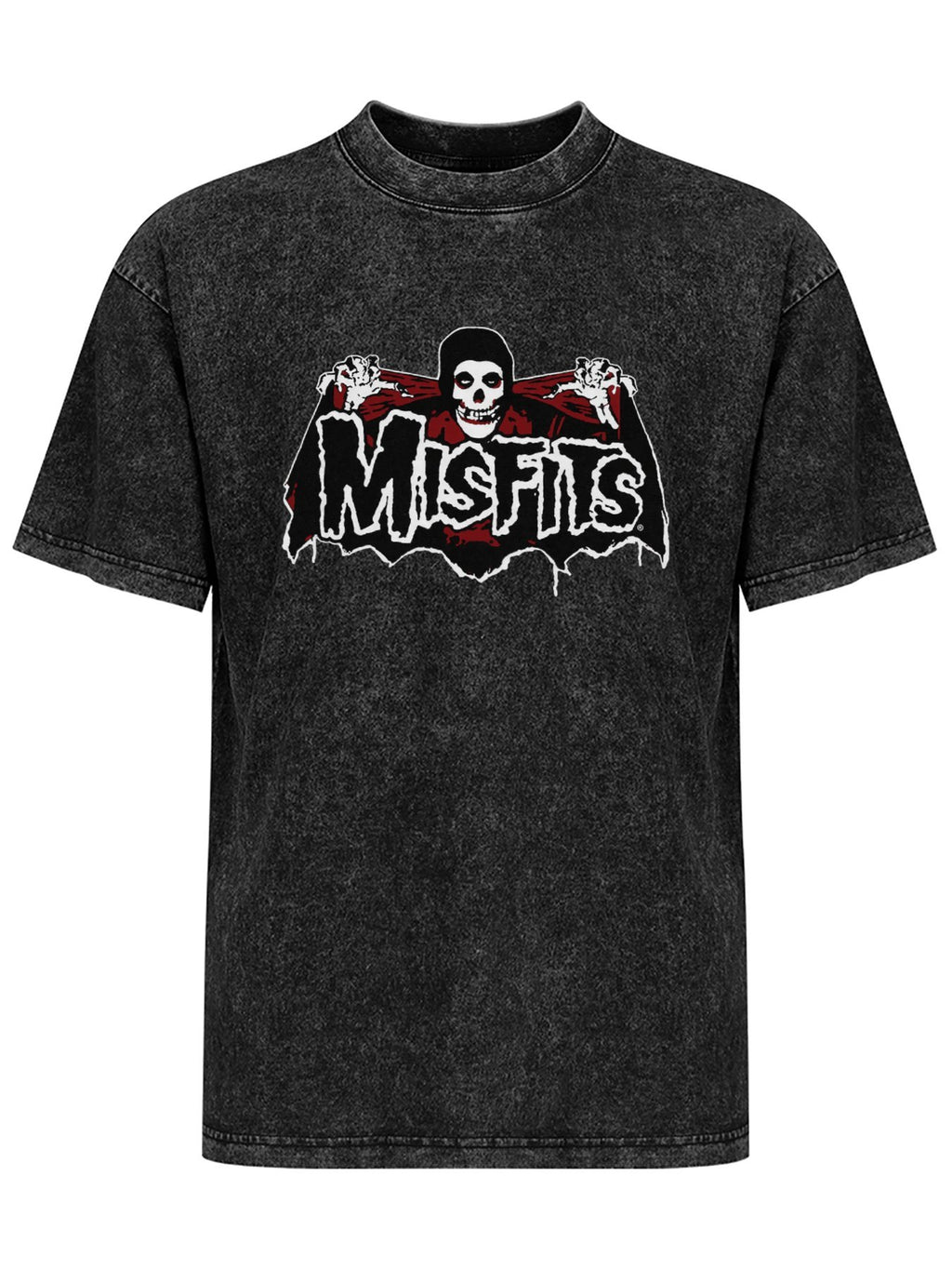 Vintage Washed Misfits Horror Skull Graphic T-Shirt