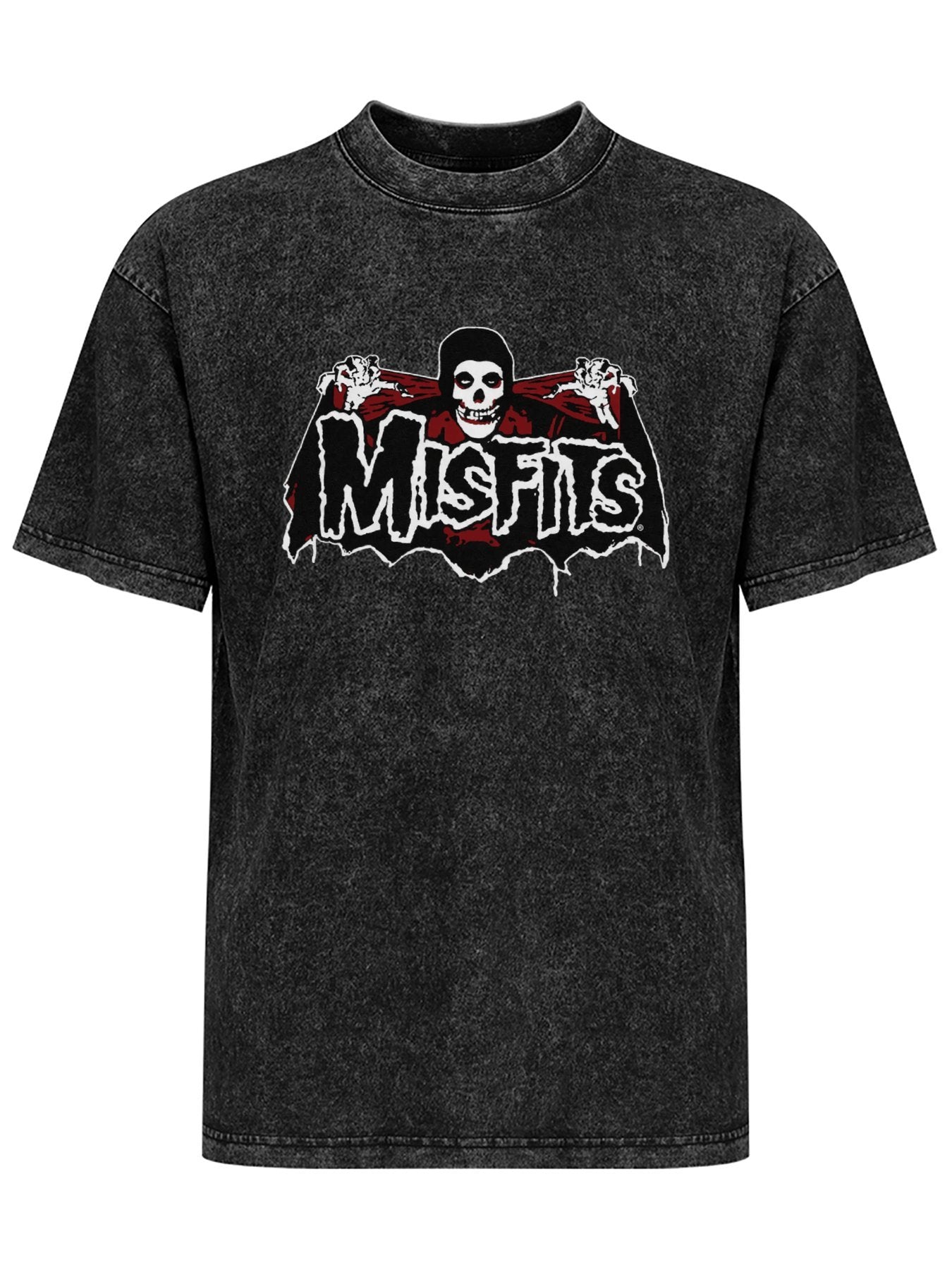 Vintage Washed Misfits Horror Skull Graphic T-Shirt