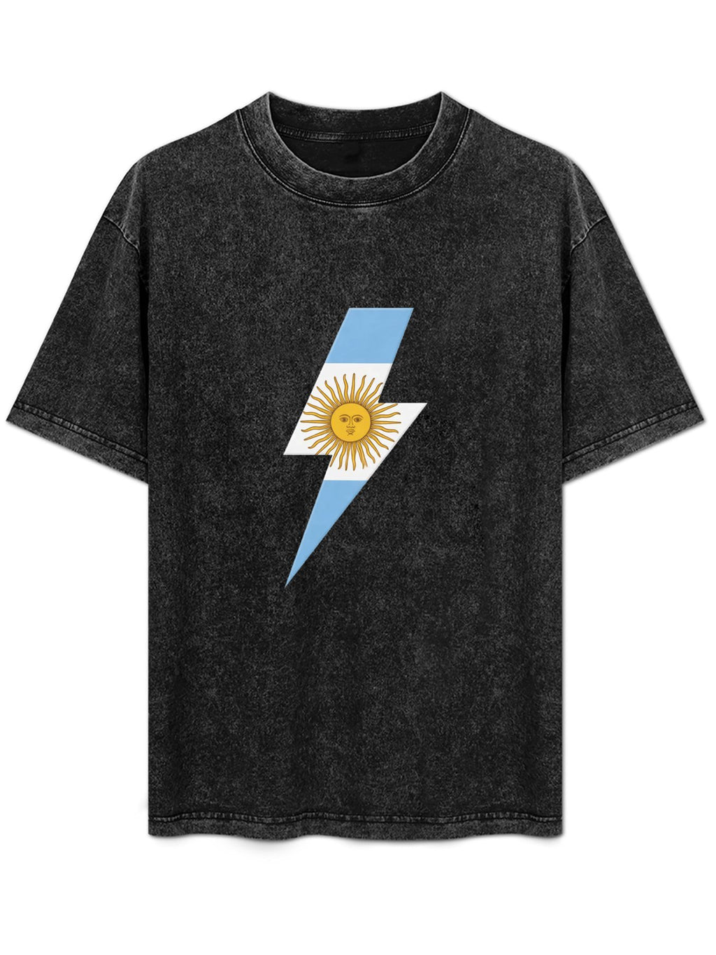 AC/DC Argentina Flag Lightning Bolt Graphic T-Shirt