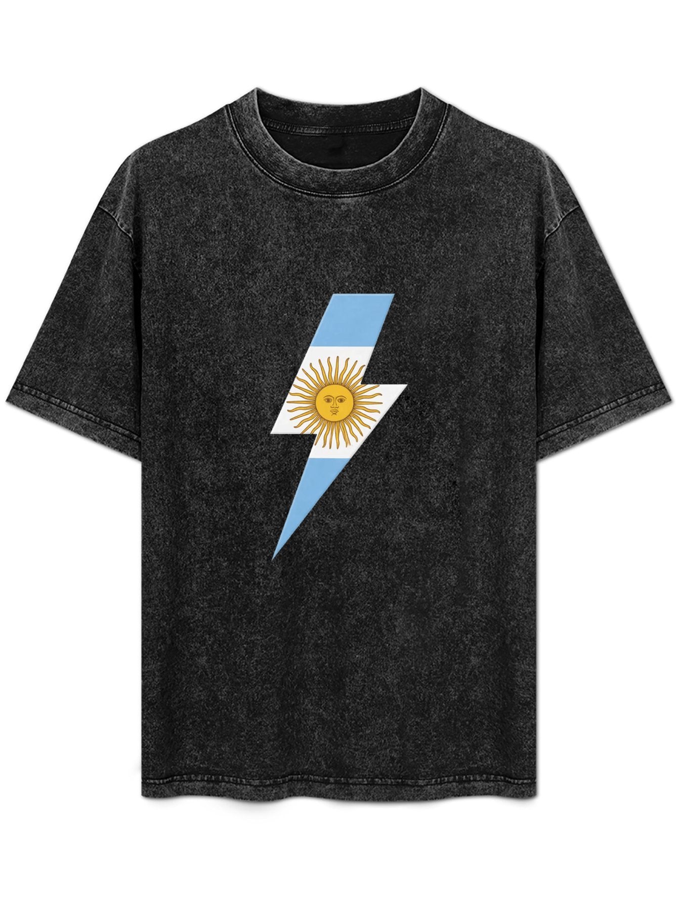 AC/DC Argentina Flag Lightning Bolt Graphic T-Shirt