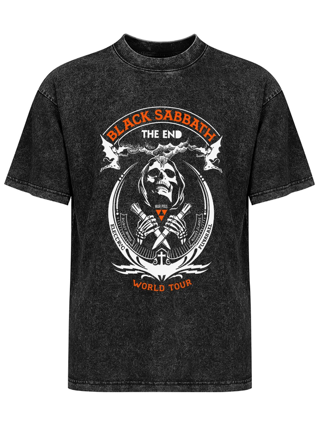 Vintage Washed Black Sabbath The End World Tour Graphic T-Shirt