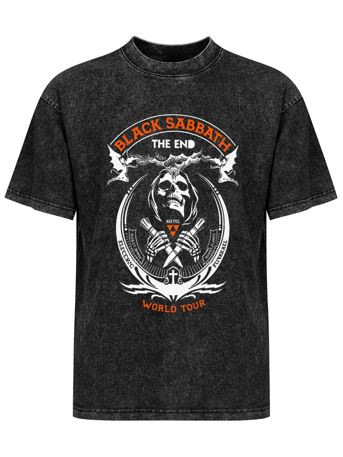 Vintage Washed Black Sabbath The End World Tour Graphic T-Shirt