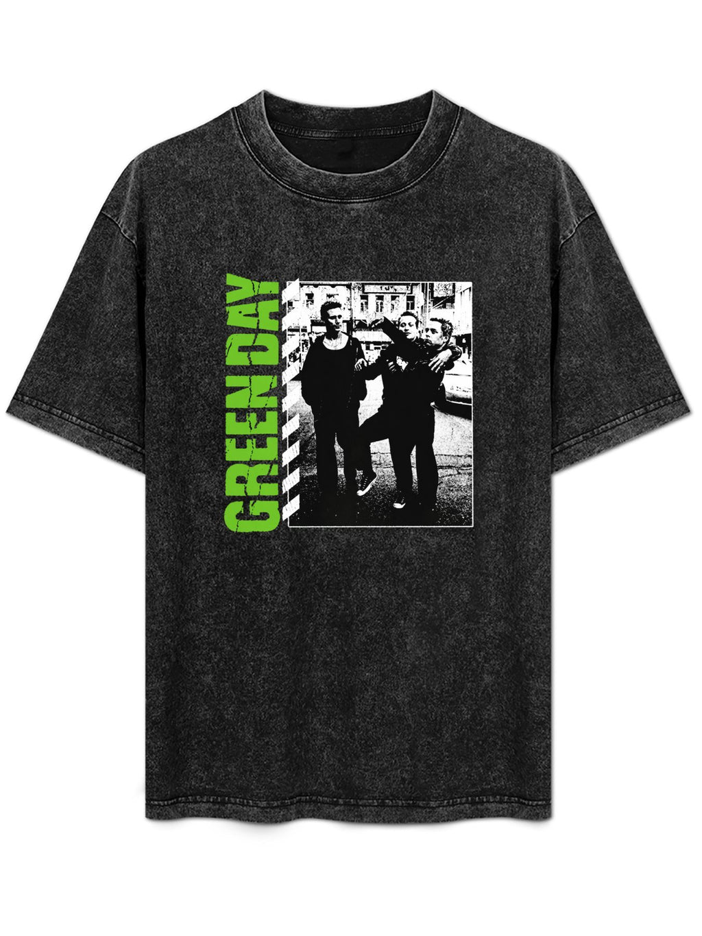 Green Day Street Photo Graphic T-Shirt