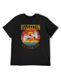 Led Zeppelin U.S. Tour 1975 Winged Figure Graphic T-Shirt
