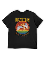Led Zeppelin U.S. Tour 1975 Winged Figure Graphic T-Shirt