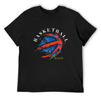 Basketball Pressure Graphic Black T-Shirt