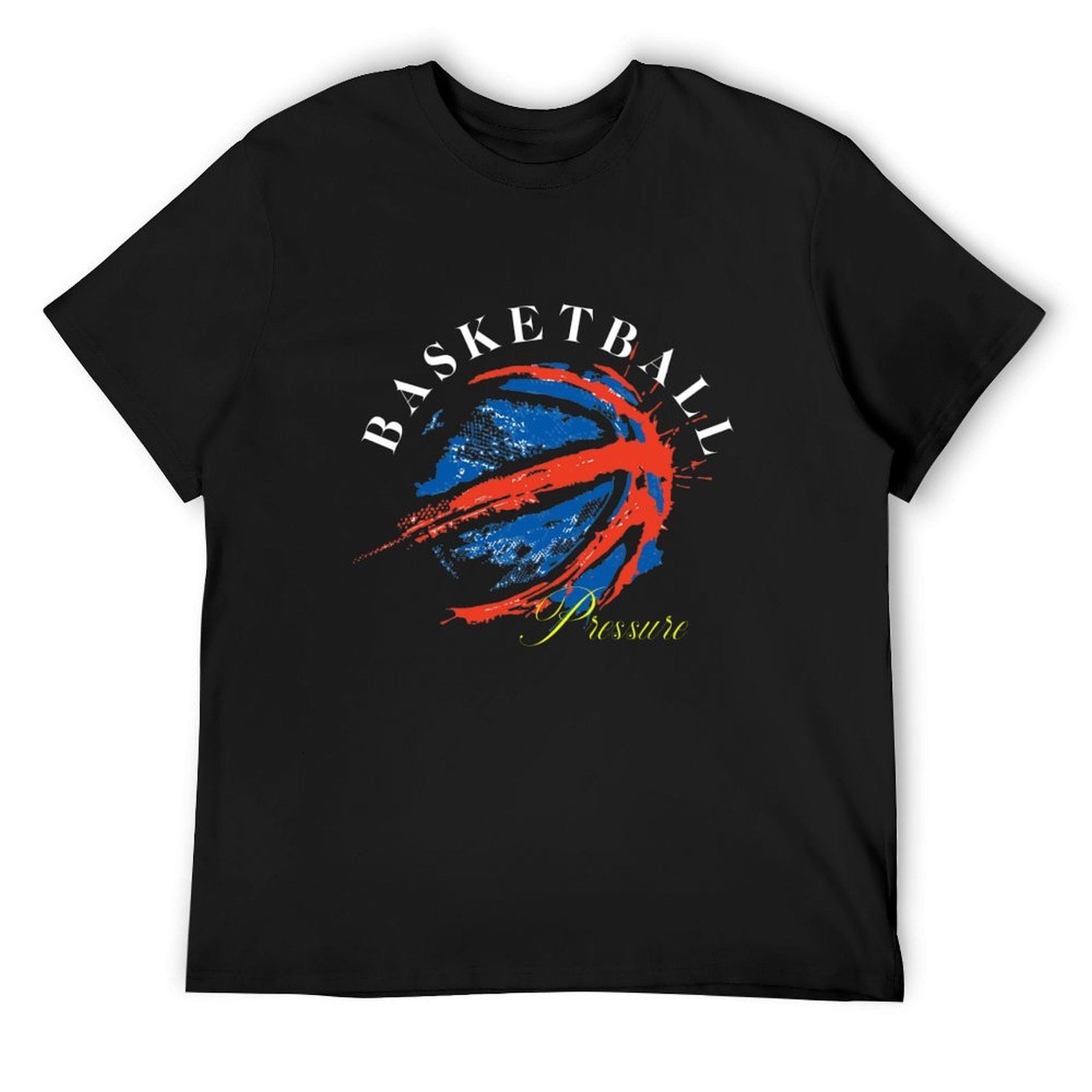 Basketball Pressure Graphic Black T-Shirt