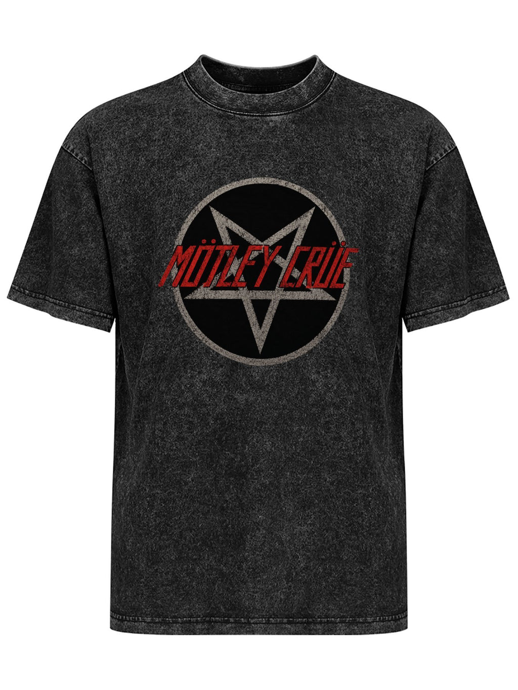 Mötley Crüe Pentagram Logo Graphic T-Shirt