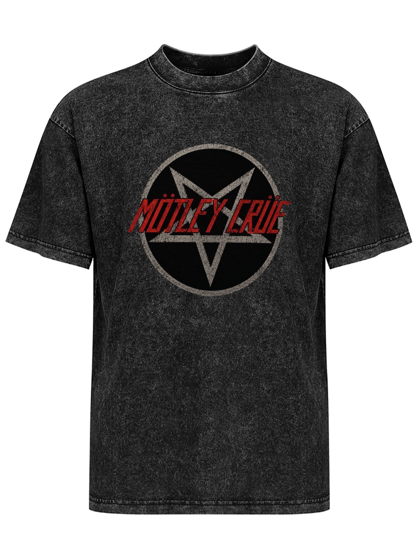 Mötley Crüe Pentagram Logo Graphic T-Shirt