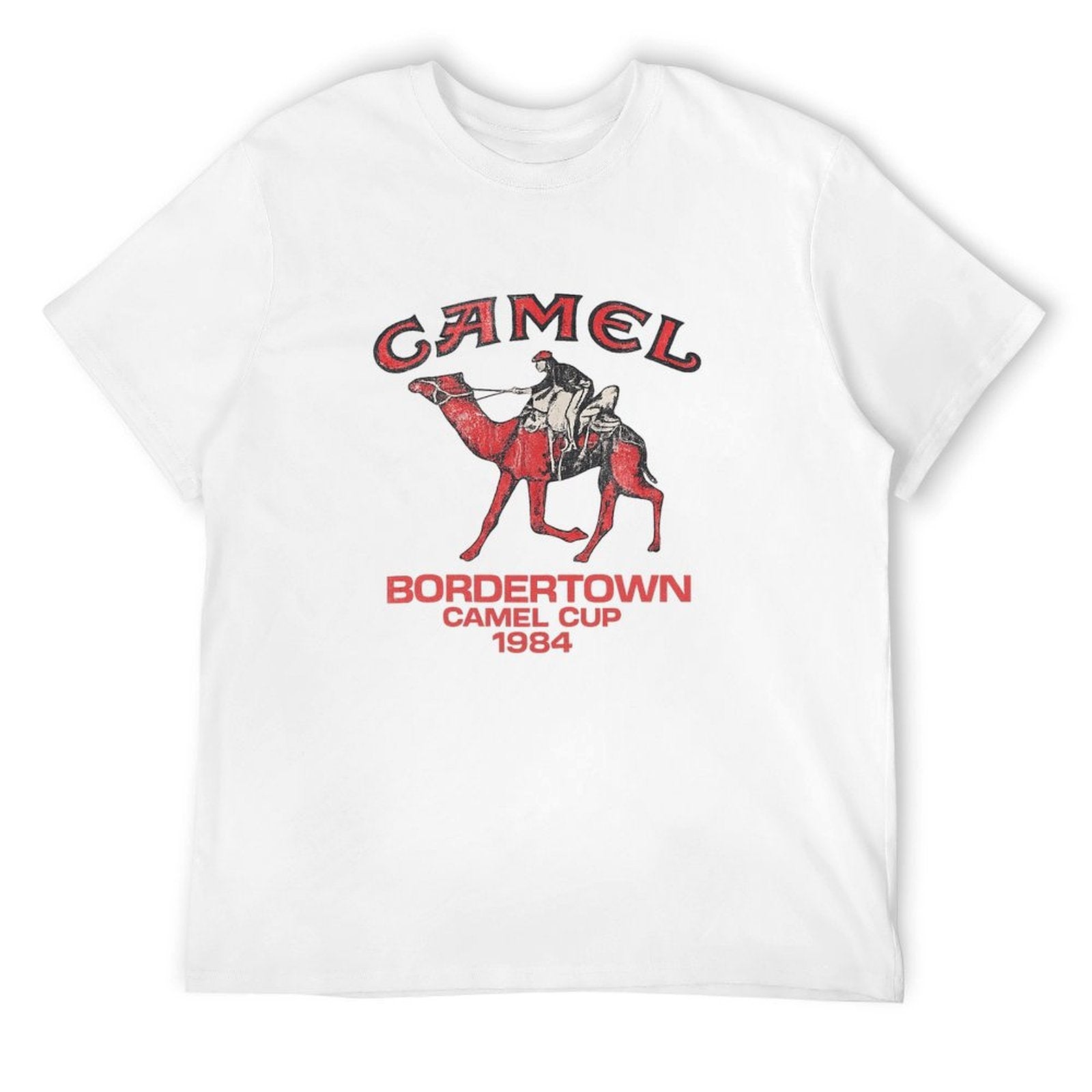 Bordertown Camel Cup Graphic White T-Shirt