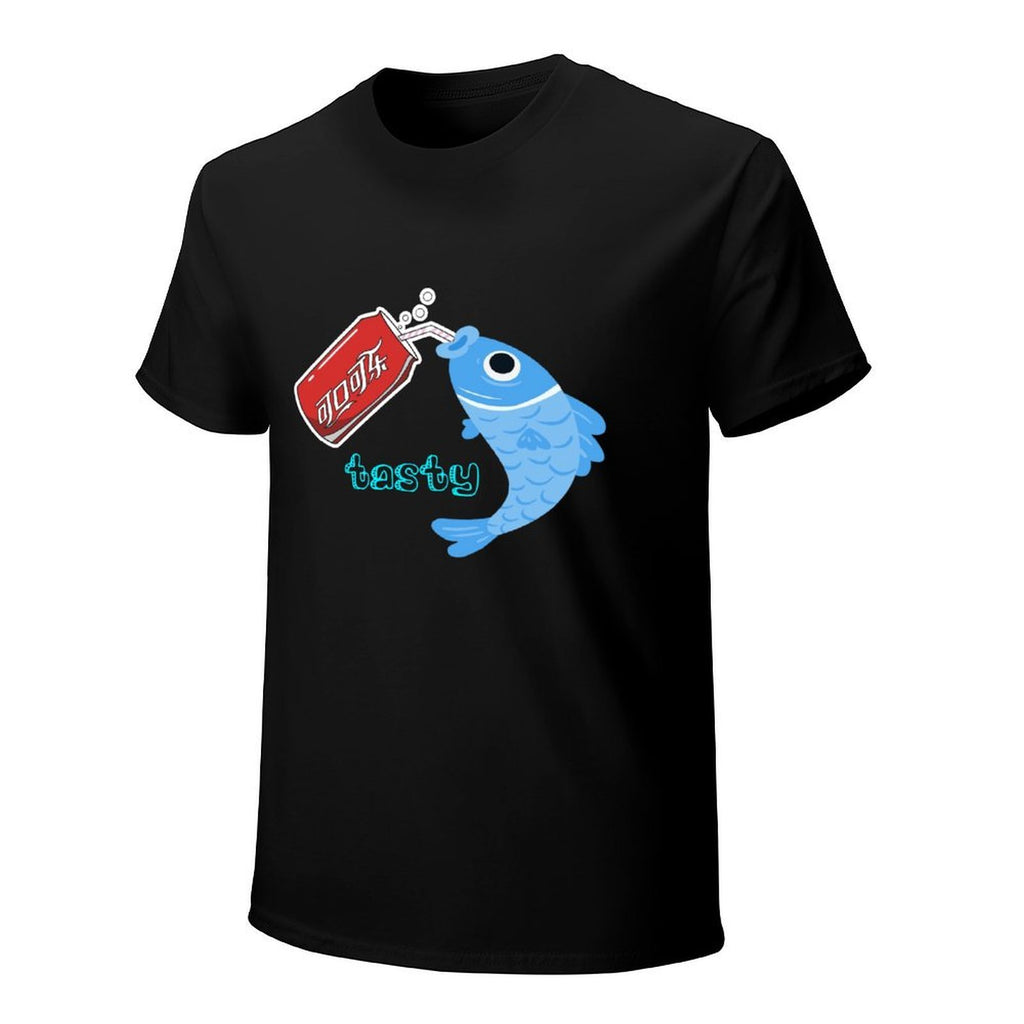 Tasty Fish and Soda Graphic T-Shirt