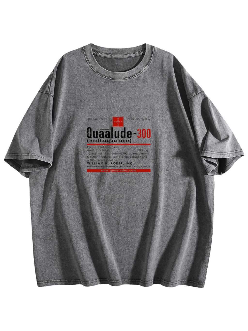 Quaalude 300 Vintage Label Graphic Washed T-Shirt