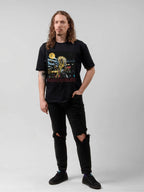 Iron Maiden Eddie Night Scene Graphic T-Shirt