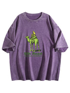 Silk Road Camel Graphic Washed T-Shirt