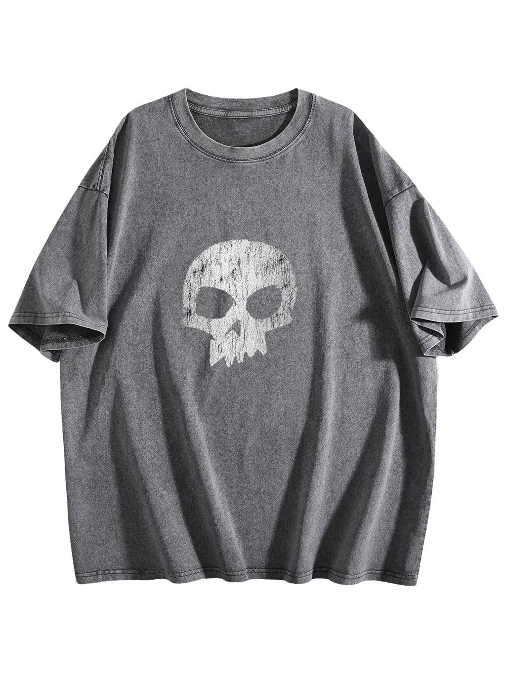 Skull Graphic Washed T-Shirt
