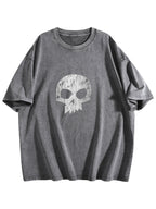 Skull Graphic Washed T-Shirt