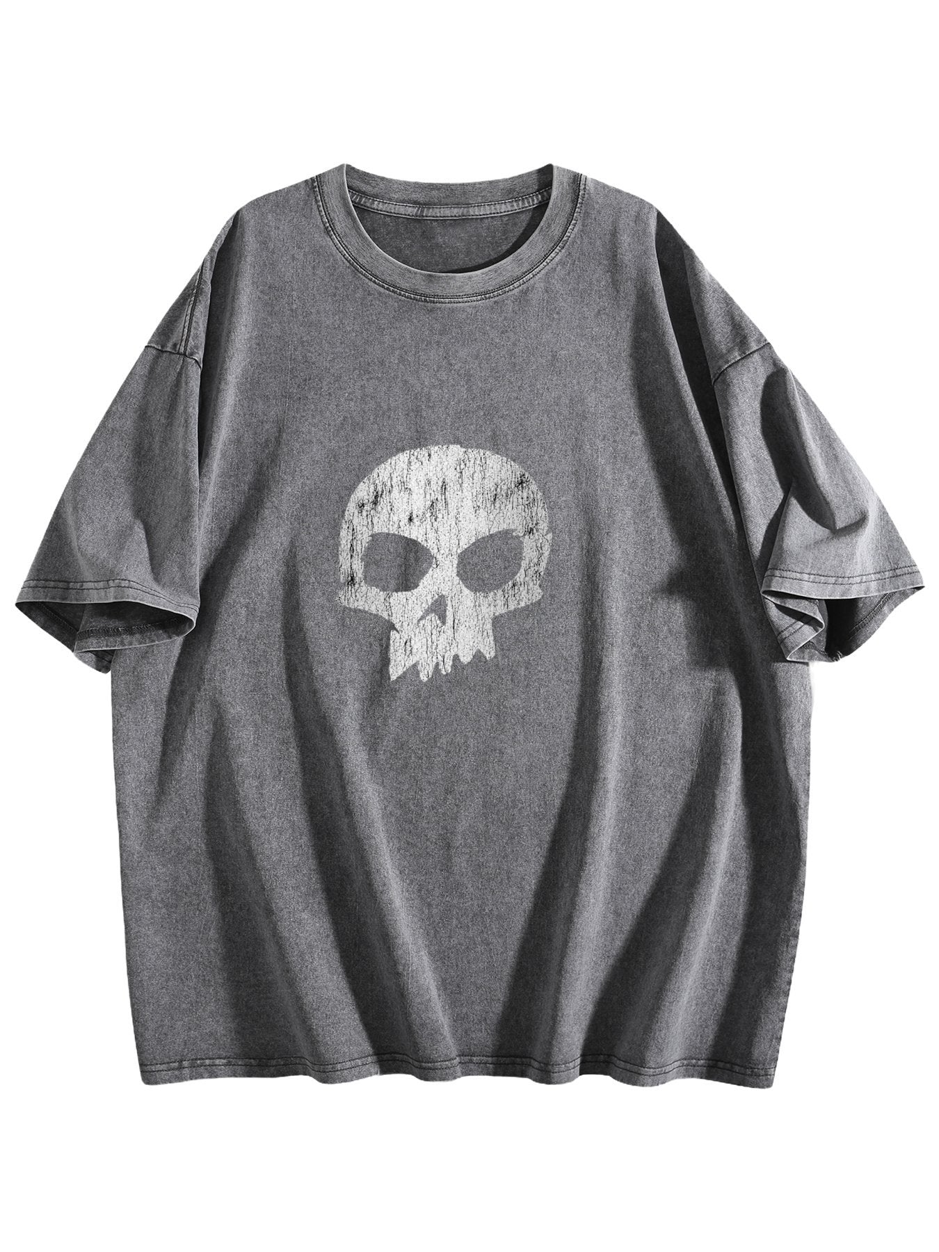 Skull Graphic Washed T-Shirt
