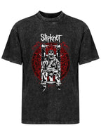 Vintage Washed Slipknot Electric Chair Skeleton Graphic T-Shirt