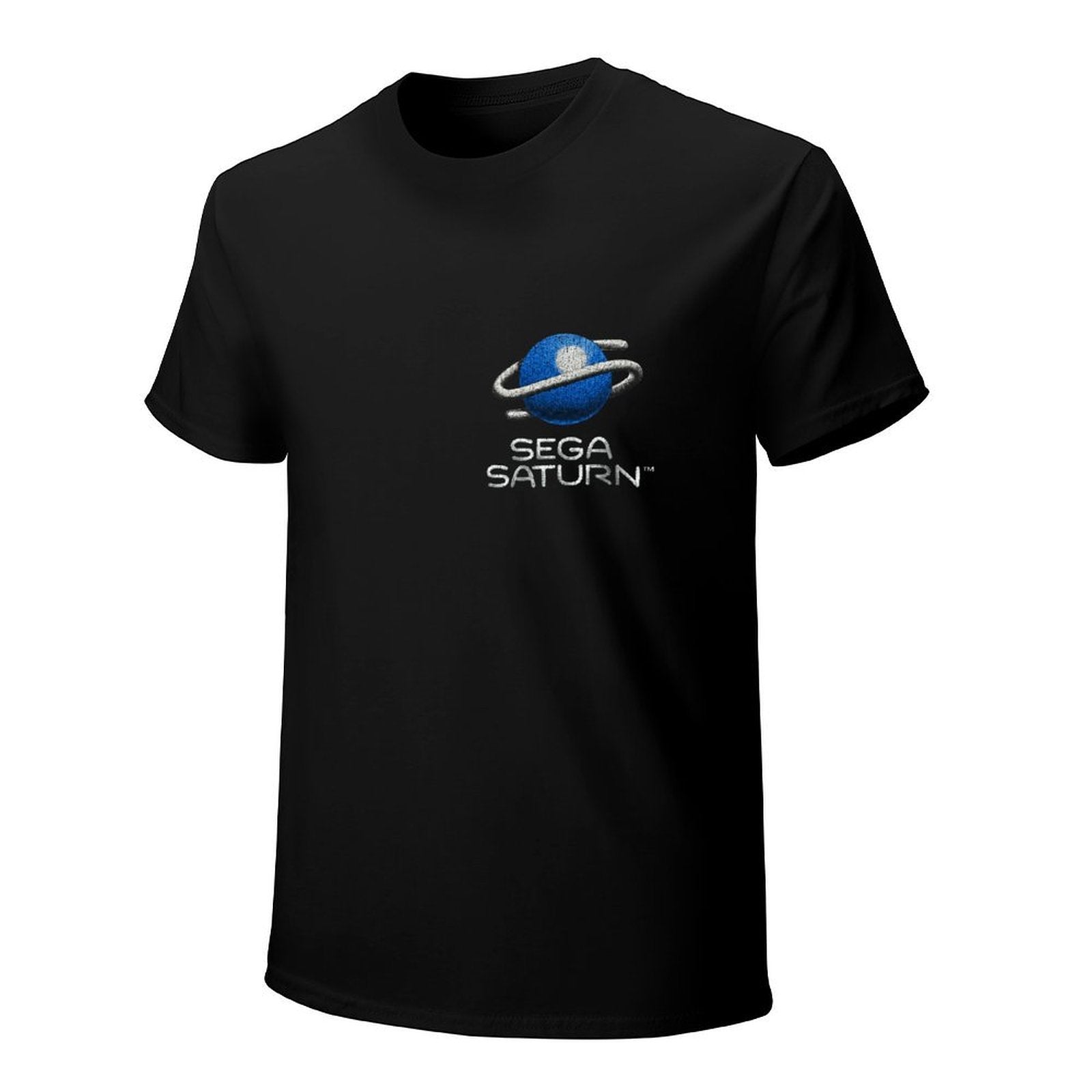 Sega Saturn Planet Logo Graphic Black T-Shirt