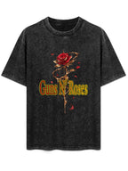 Vintage Washed Guns N' Roses Thorn Rose Graphic T-Shirt