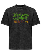 Slipknot Tour 2024 Neon Logo Graphic T-Shirt