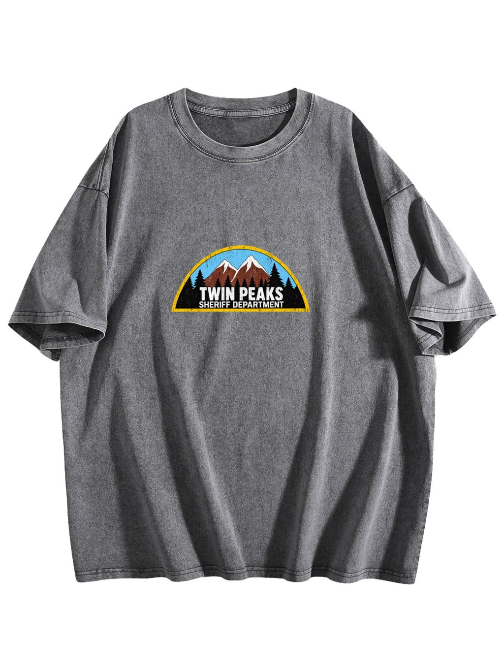 Twin Peaks Sheriff Department Graphic Washed T-Shirt