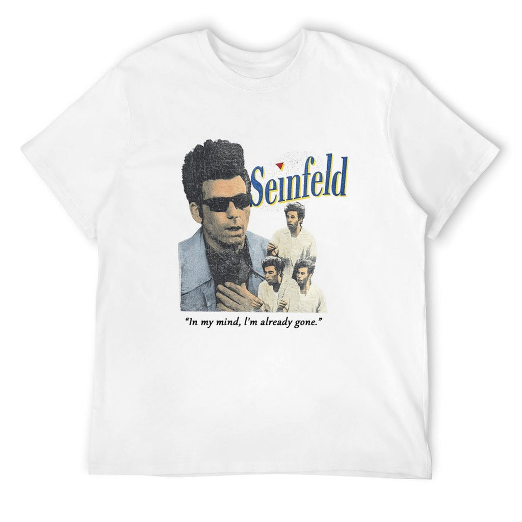 Seinfeld In My Mind Graphic White T-Shirt