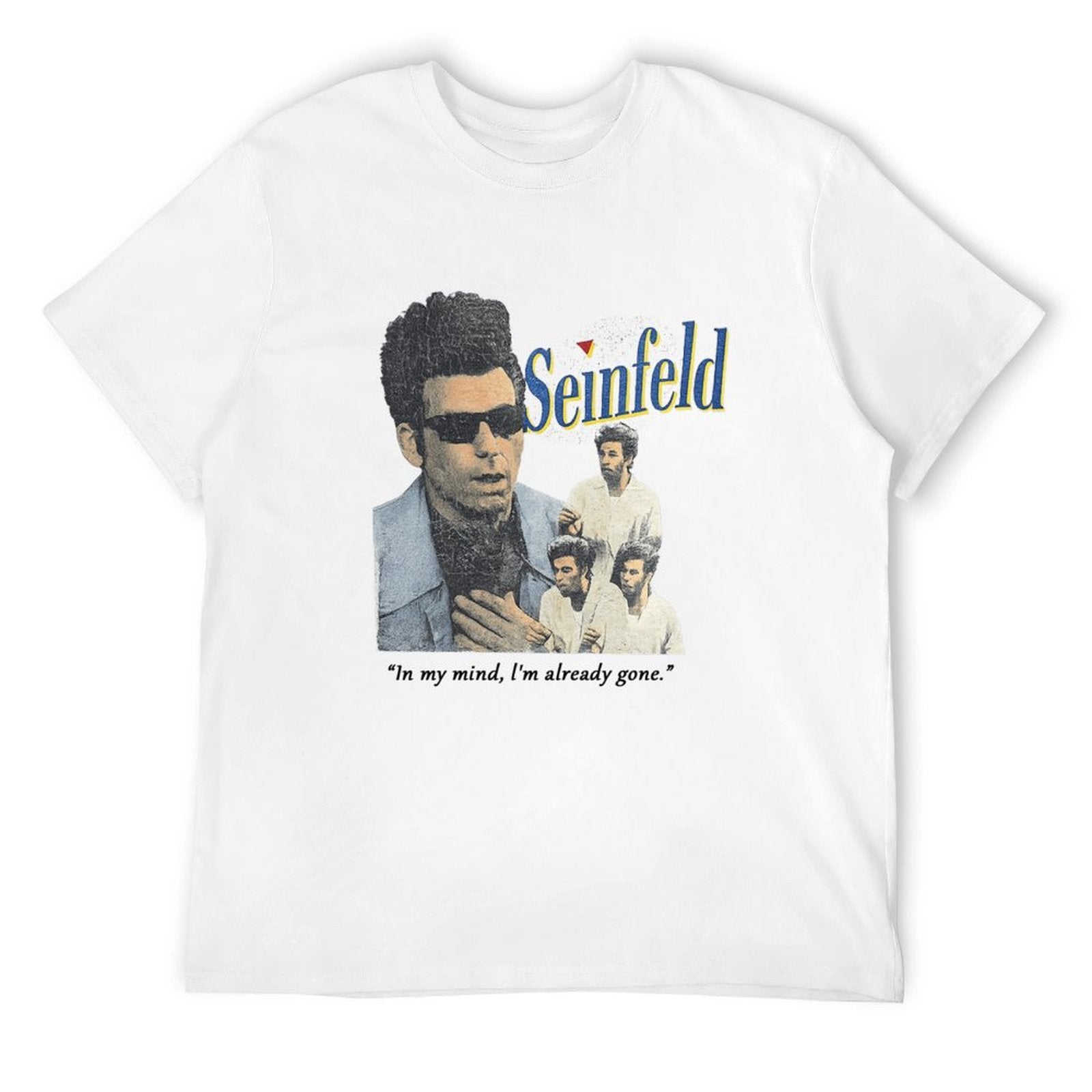 Seinfeld In My Mind Graphic White T-Shirt