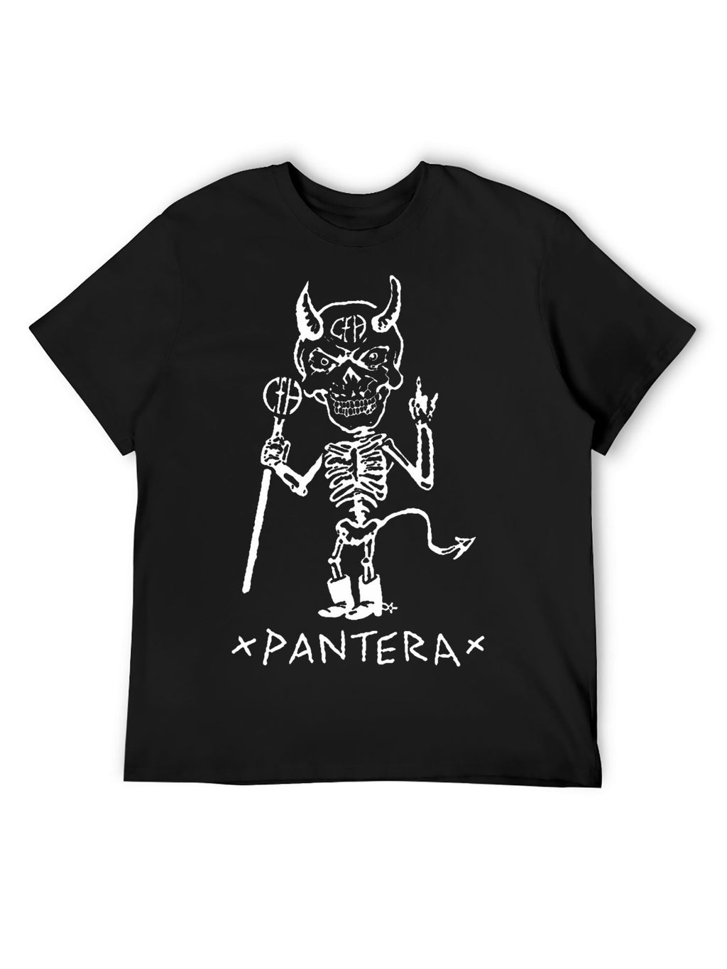 Pantera Devil Skeleton Graphic T-Shirt