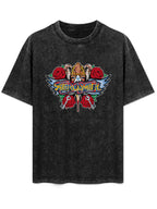 Aerosmith Winged Logo Roses and Cobras Graphic T-Shirt