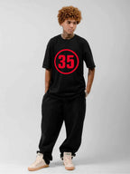Red 35 Circle Graphic T-Shirt