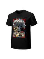 Metallica Spiked Skull World Graphic T-Shirt