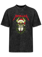Metallica Christmas Skull Graphic T-Shirt