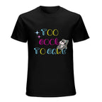 Too Cool to Care Dog Graphic Black T-Shirt