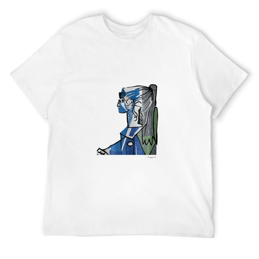 Abstract Cubist Portrait Graphic T-Shirt