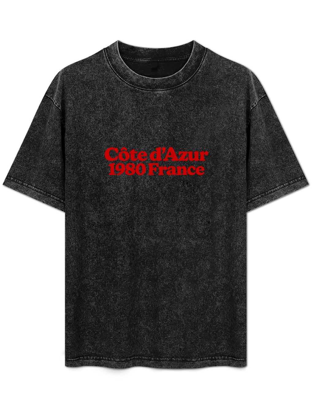Côte d'Azur 1980 France Graphic Washed T-Shirt