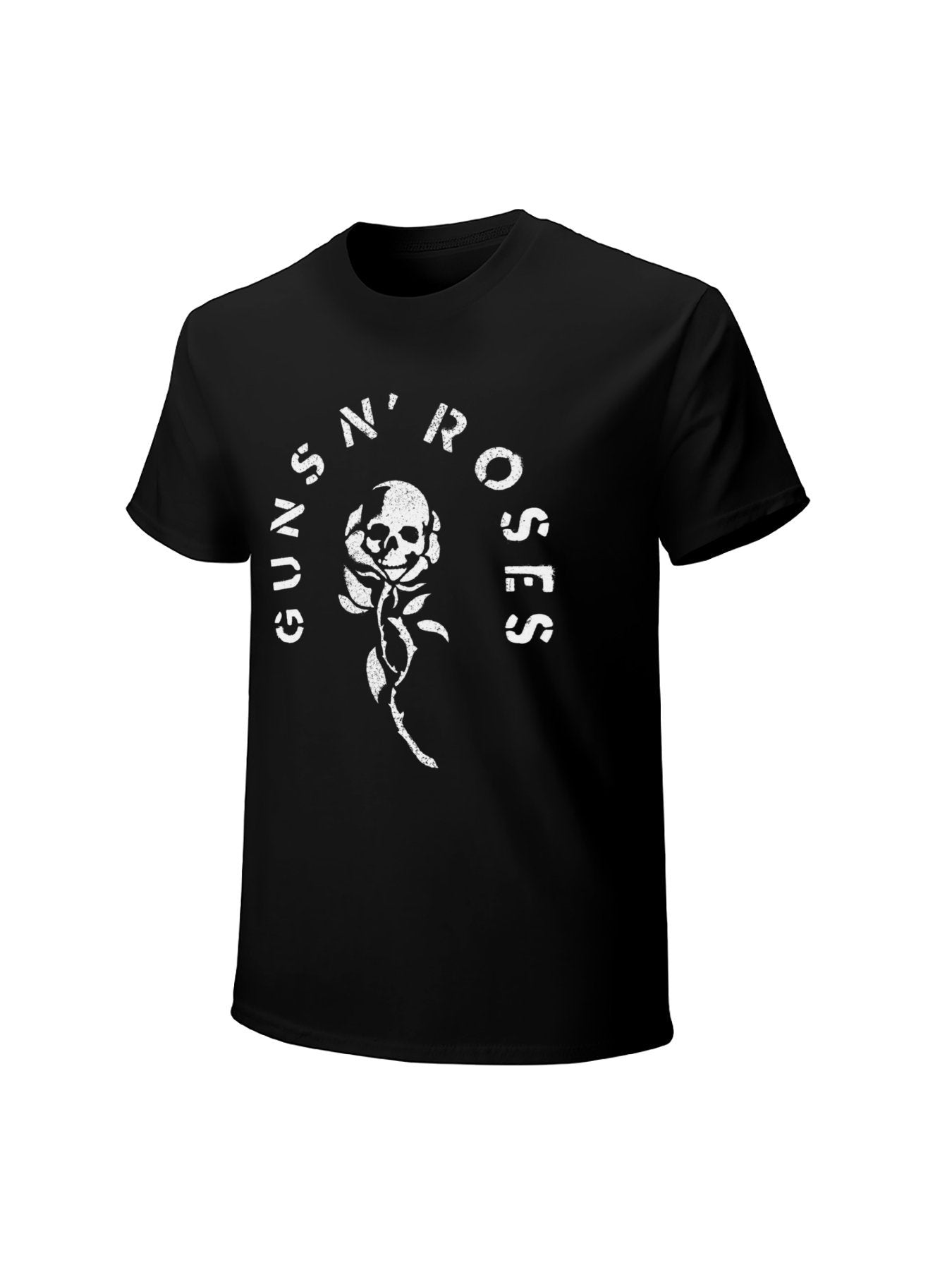 Guns N' Roses Skull Rose Graphic T-Shirt