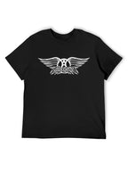 Aerosmith White Winged Emblem Vintage Graphic T-Shirt