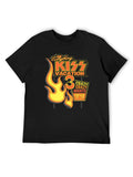 KISS Vacation 3 Crazy Nights Neon Flame Graphic T-Shirt